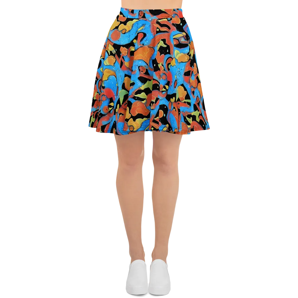 Ultramarine Uproar on Skater Skirt — Front
