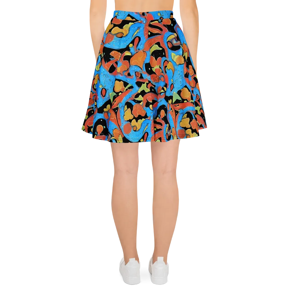 Ultramarine Uproar on Skater Skirt — Back