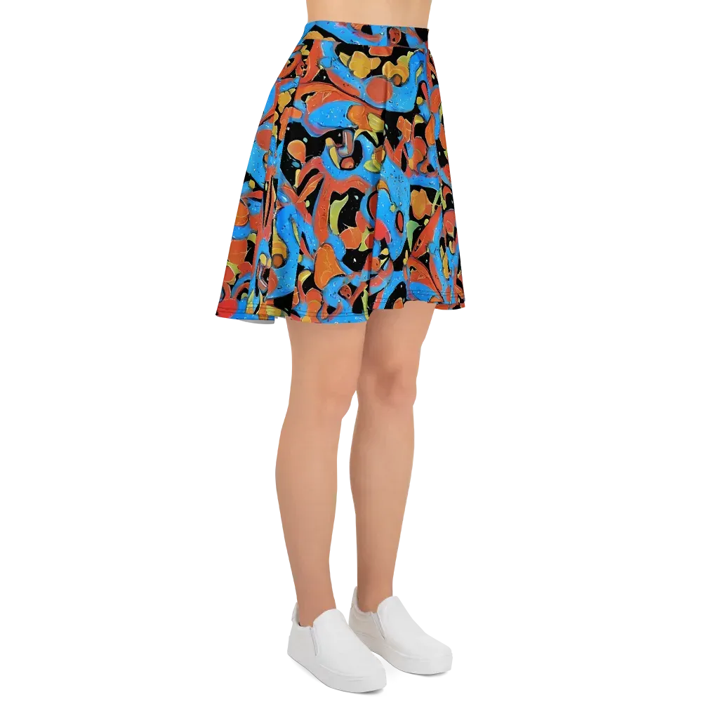 Ultramarine Uproar on Skater Skirt — Right