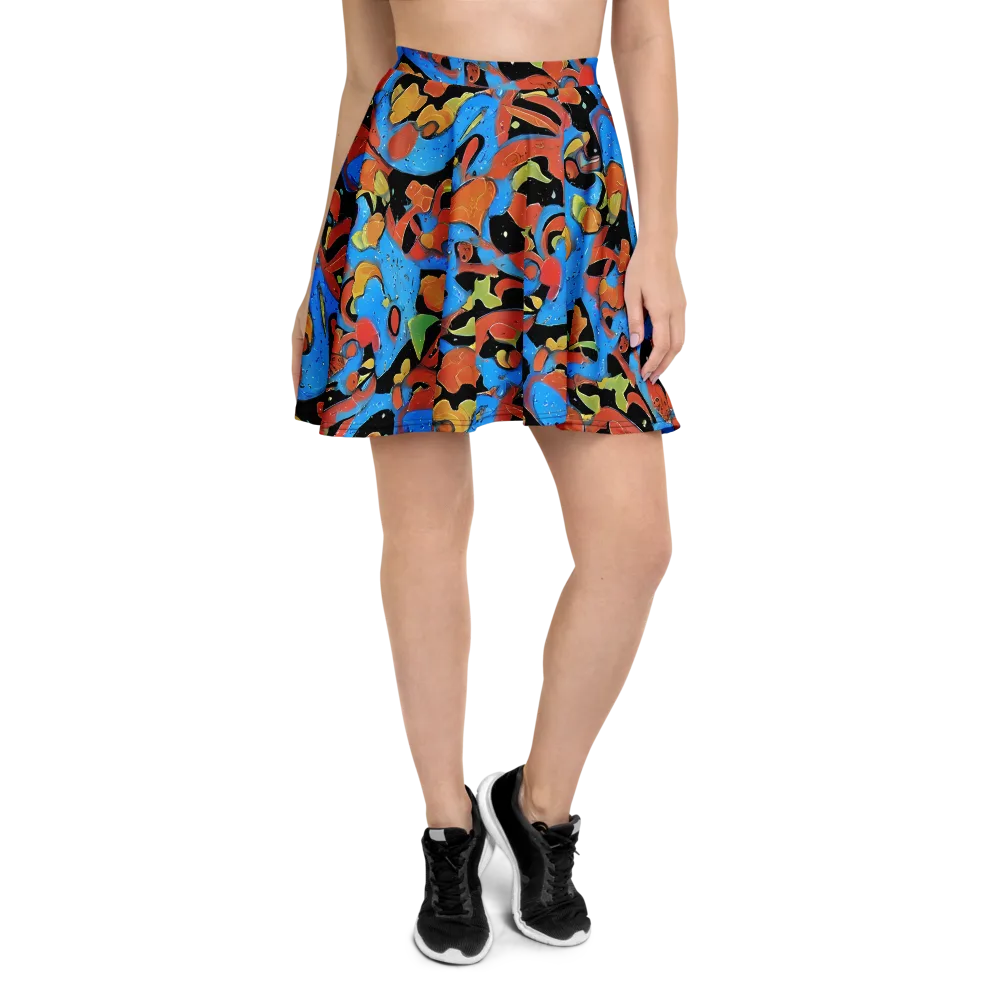 Ultramarine Uproar on Skater Skirt — Front