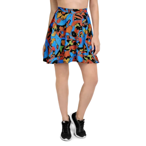Ultramarine Uproar on a Skater Skirt