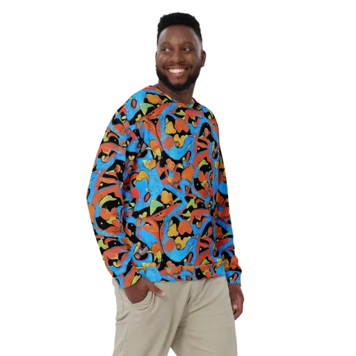 Ultramarine Uproar on a Sweatshirt