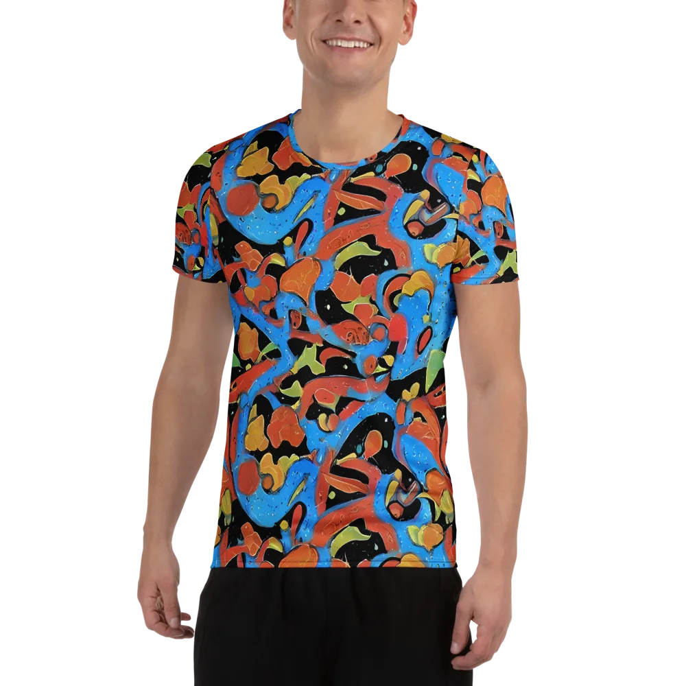 Ultramarine Uproar on Men's Athletic T-Shirt — Front