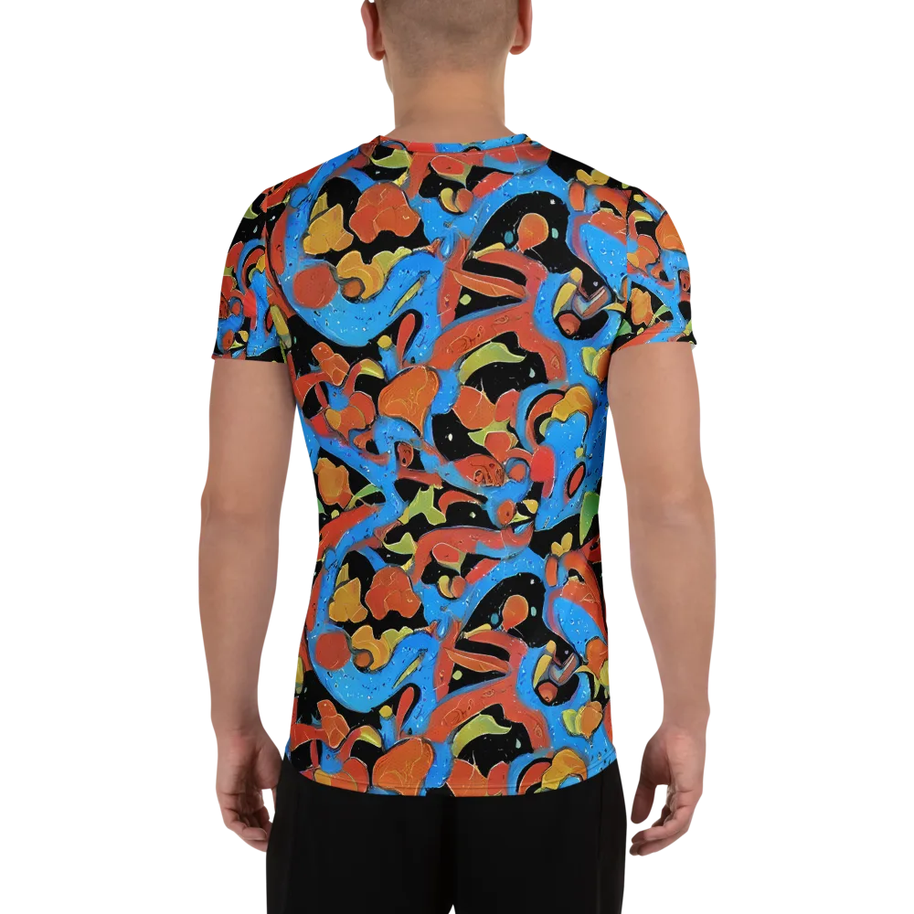 Ultramarine Uproar on Men's Athletic T-Shirt — Back