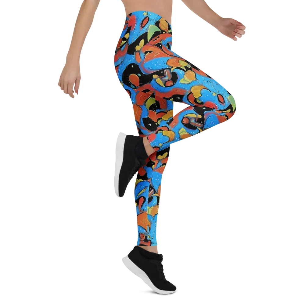 Ultramarine Uproar on Leggings — Right