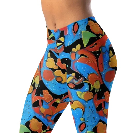 Ultramarine Uproar on a Leggings