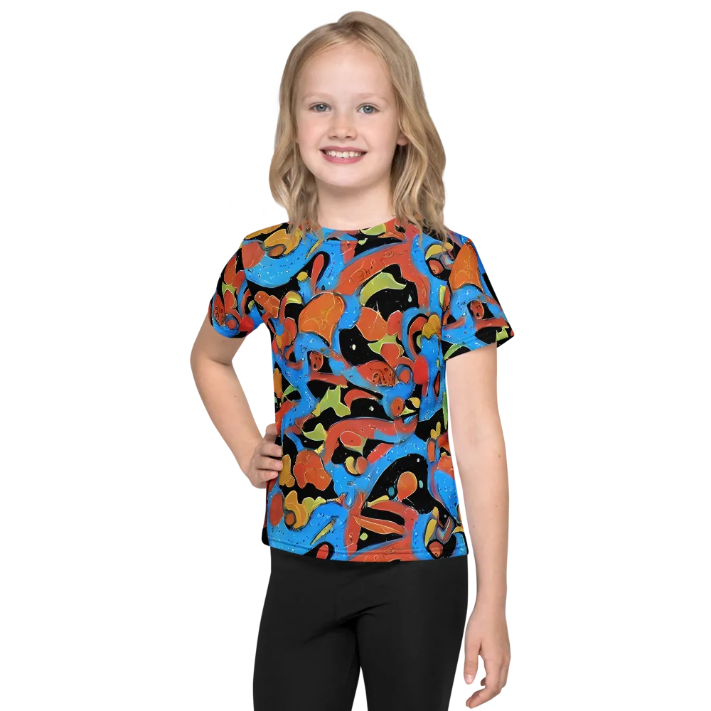 Ultramarine Uproar on Kids Crew Neck T-Shirt — Front