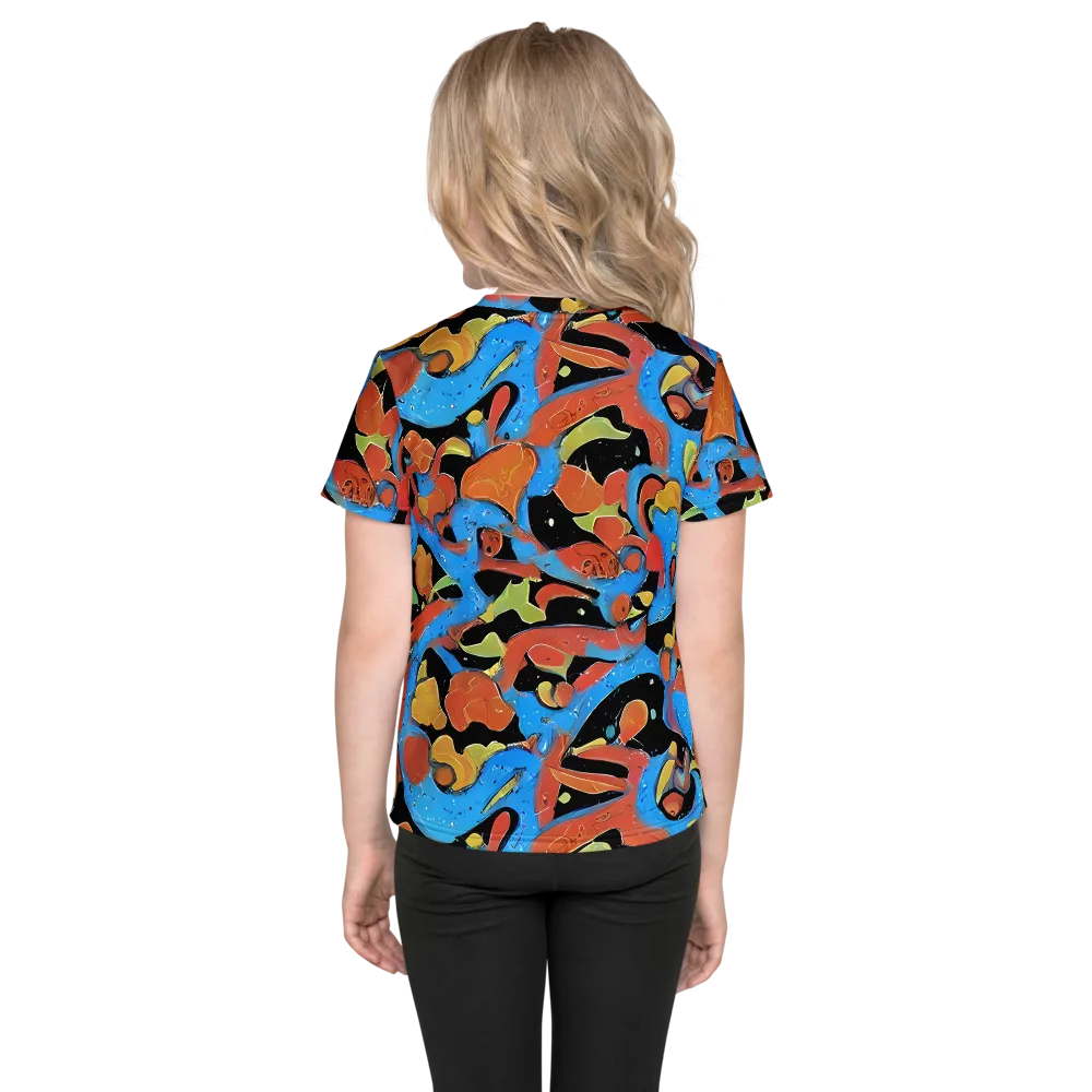 Ultramarine Uproar on Kids Crew Neck T-Shirt — Back