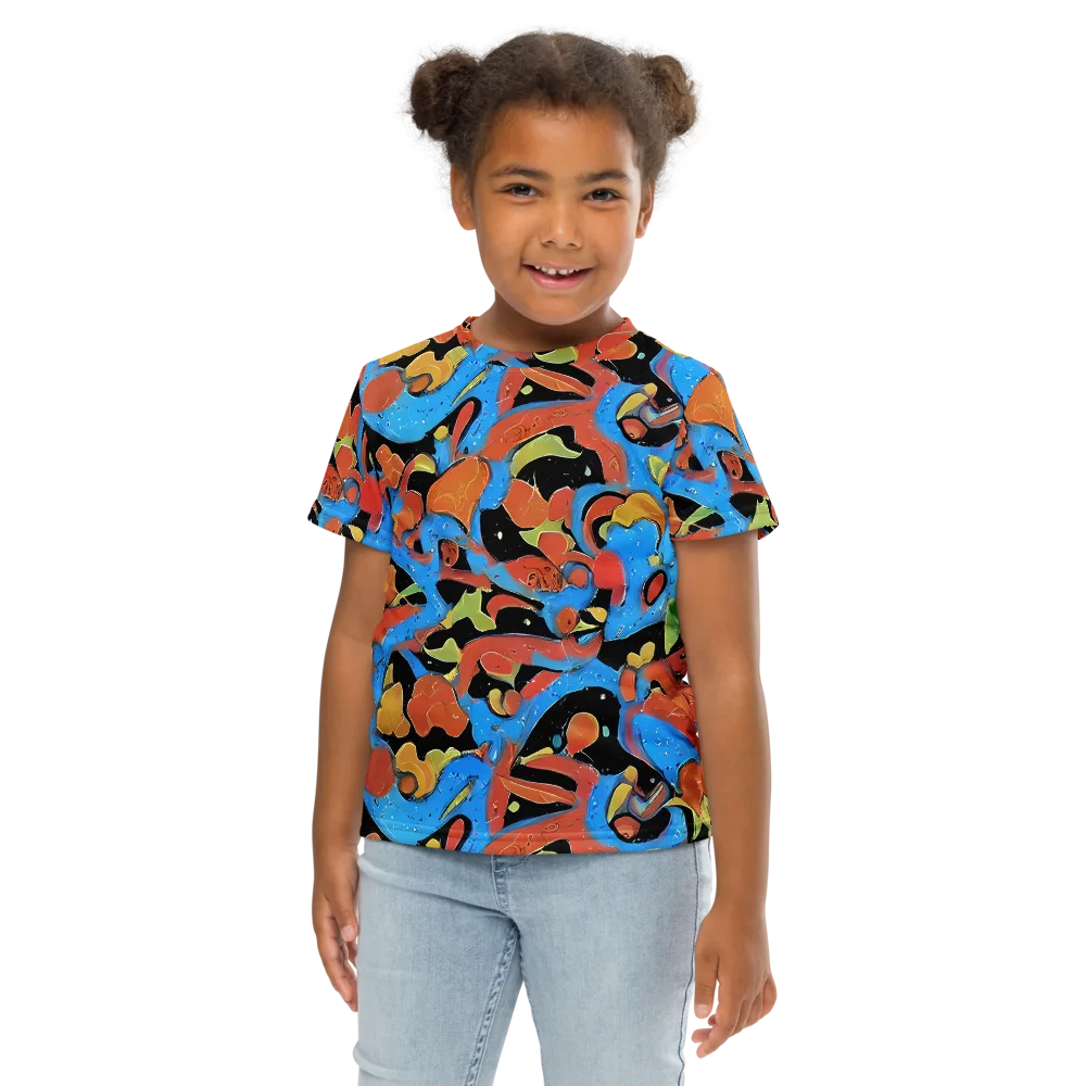 Ultramarine Uproar on Kids Crew Neck T-Shirt — Front