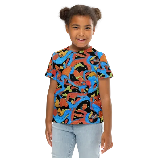 Ultramarine Uproar on a Kids Crew Neck T-Shirt