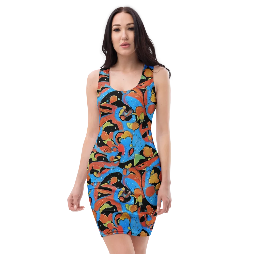 Ultramarine Uproar on Bodycon Dress — Front