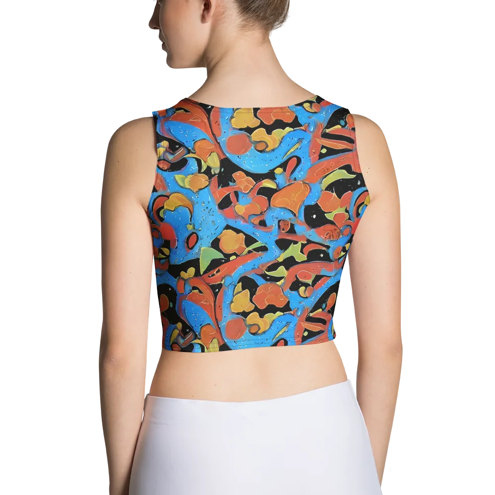 Ultramarine Uproar on Crop Top — Back