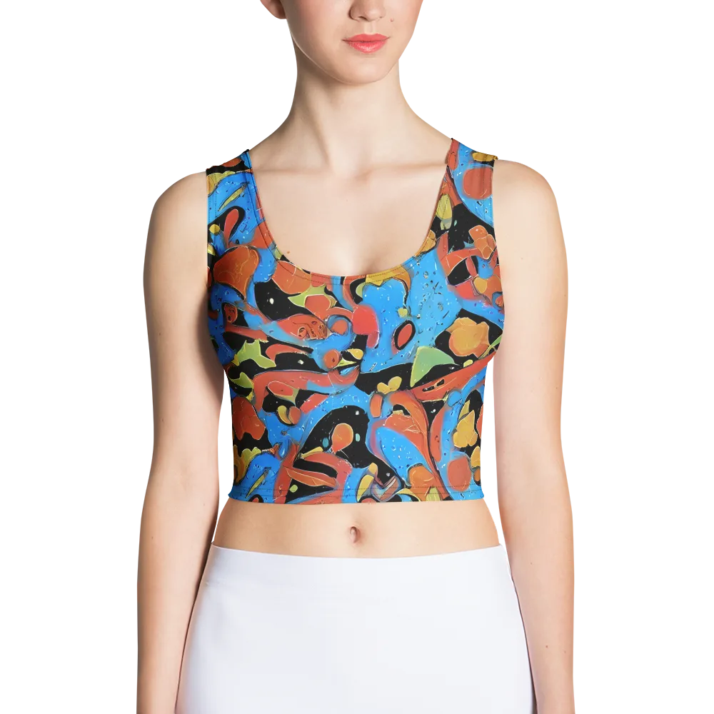 Ultramarine Uproar on Crop Top — Front