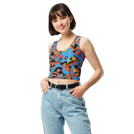 Ultramarine Uproar on a Crop Top