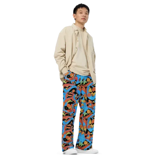 Ultramarine Uproar on a Wide-Leg Pants