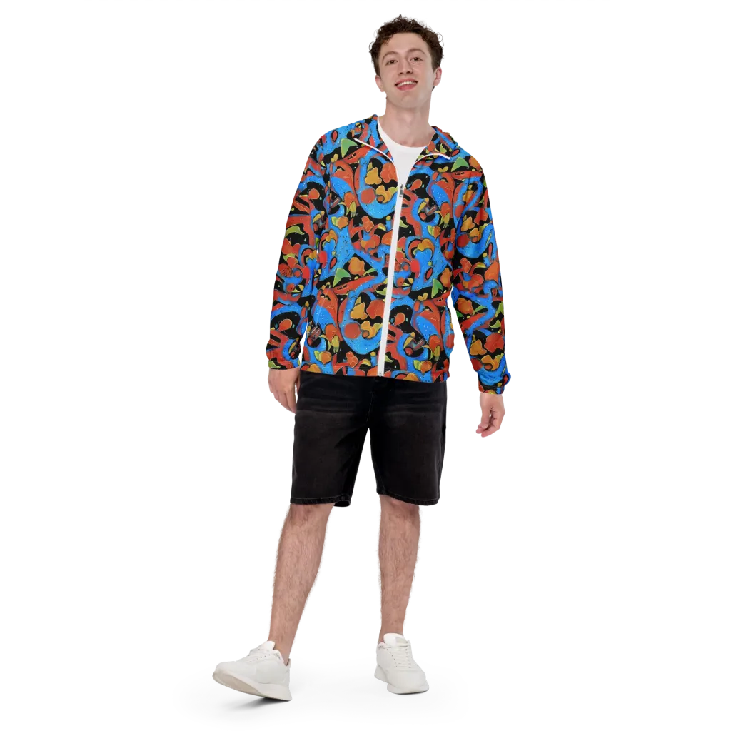 Ultramarine Uproar on Men's Windbreaker — Front