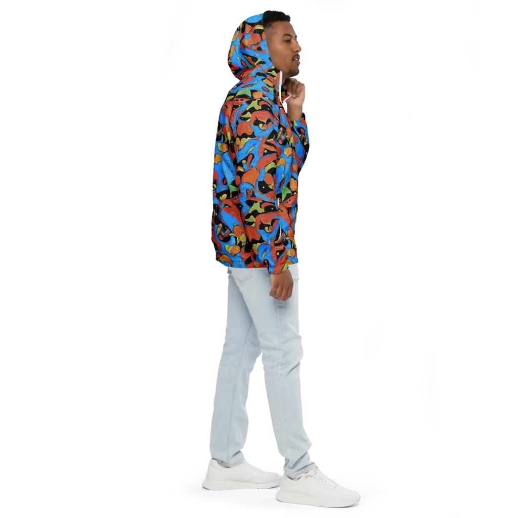 Ultramarine Uproar on Men's Windbreaker — Right