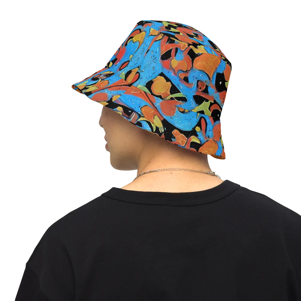 Ultramarine Uproar on Reversible Bucket Hat — Back Inside