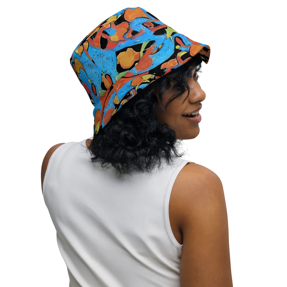 Ultramarine Uproar on Reversible Bucket Hat — Right Outside