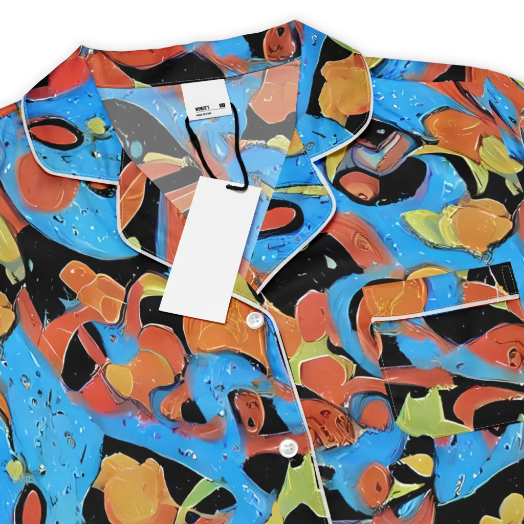 Ultramarine Uproar on Women's Short Sleeve Pajama Top — Product details
