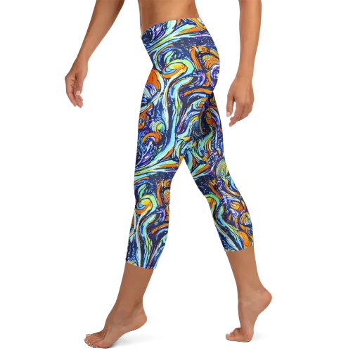 Sonic Marble on a Capri Leggings