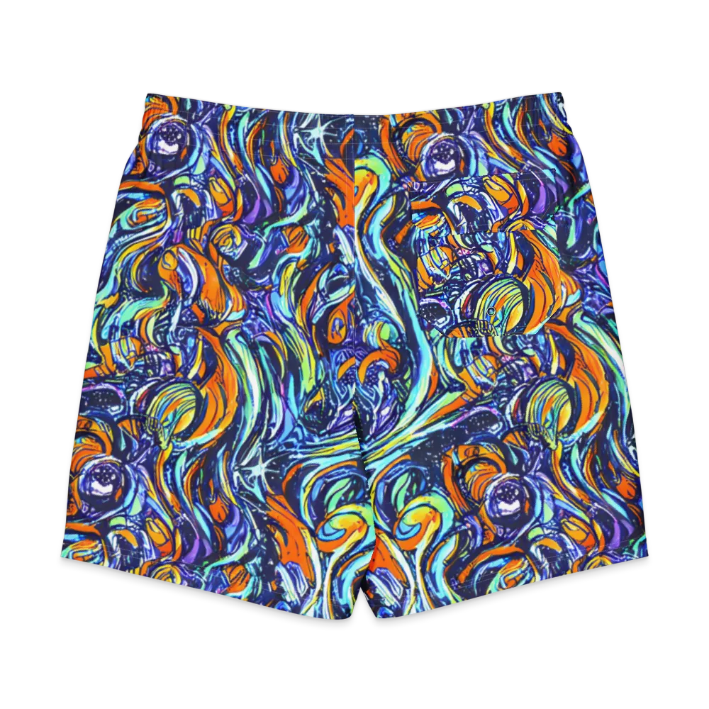 Sonic Marble on Men's Board Shorts — Back