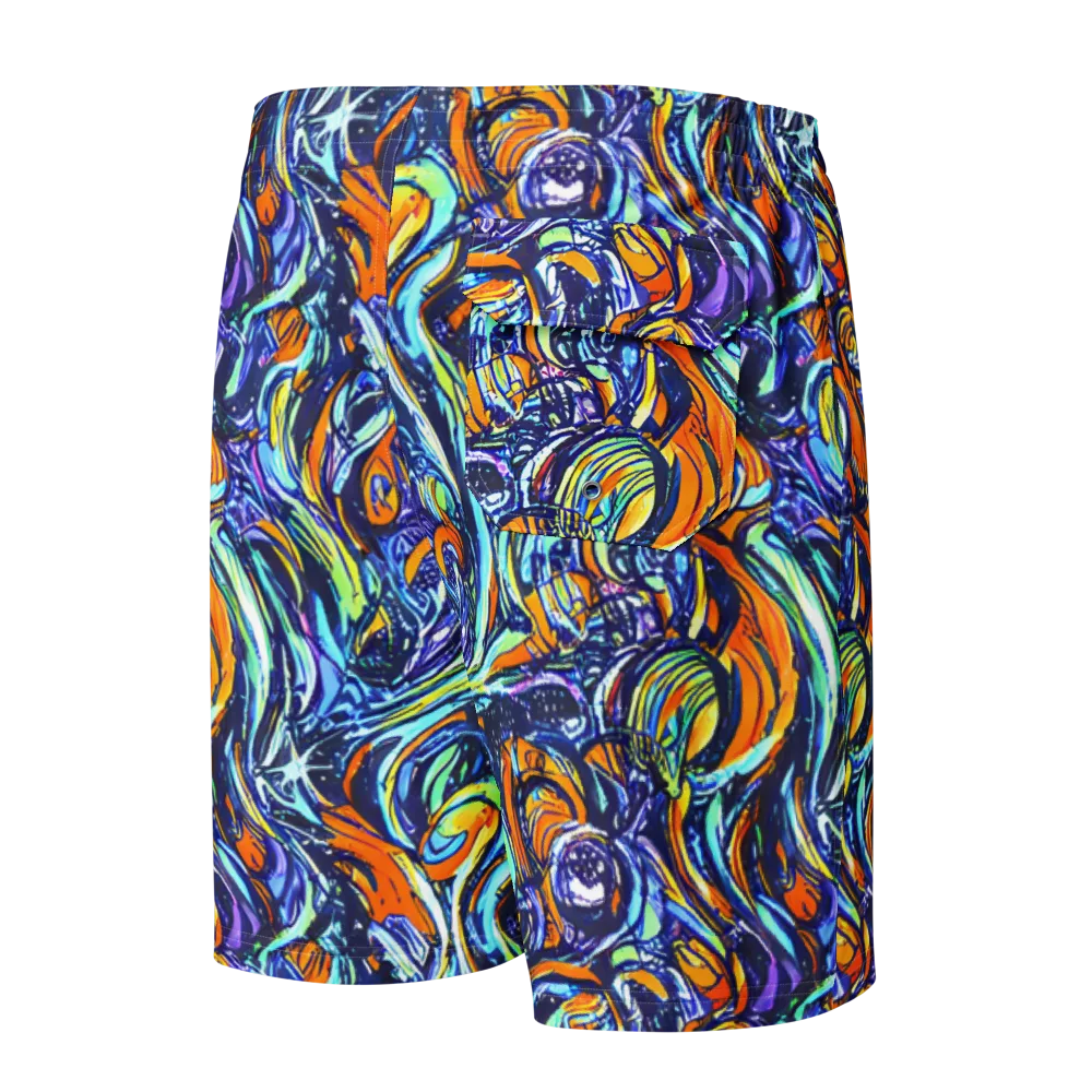Sonic Marble on Men's Board Shorts — Back