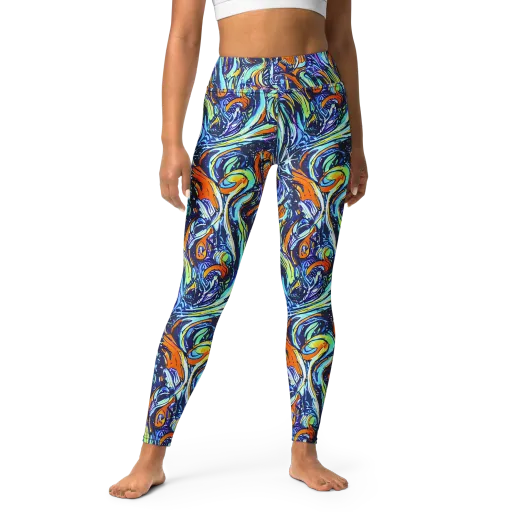 Sonic Marble on a Yoga Leggings
