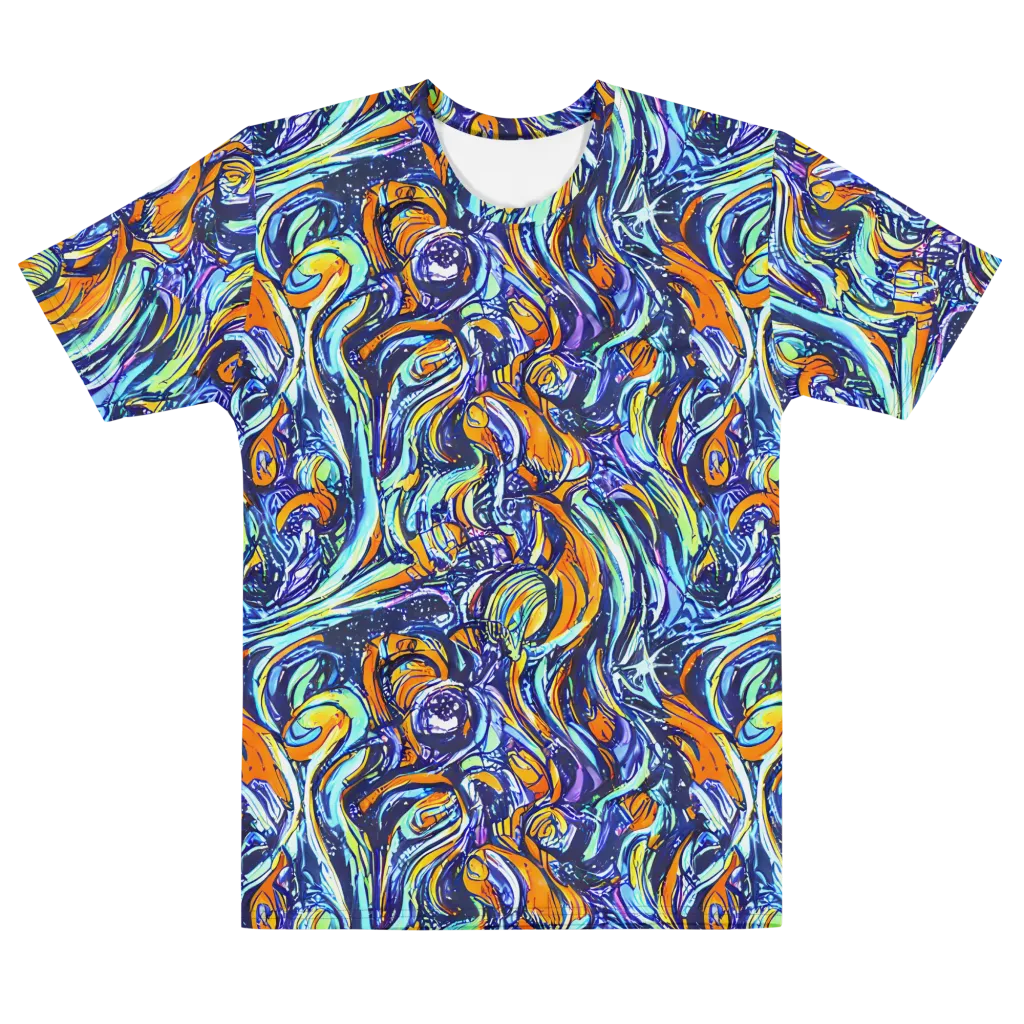 Sonic Marble on Men's Cotton Crew Neck T-Shirt — Front