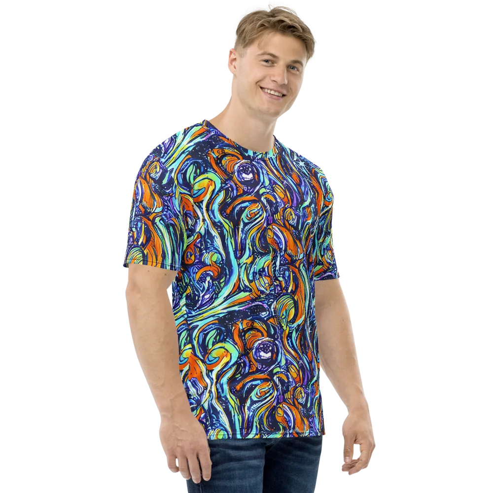 Sonic Marble on Men's Crew Neck T-Shirt — Right