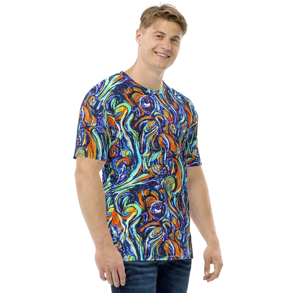 Sonic Marble on Men's Crew Neck T-Shirt — Right