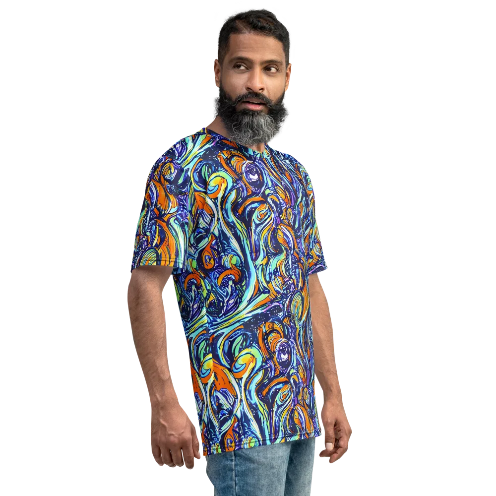 Sonic Marble on Men's Crew Neck T-Shirt — Right