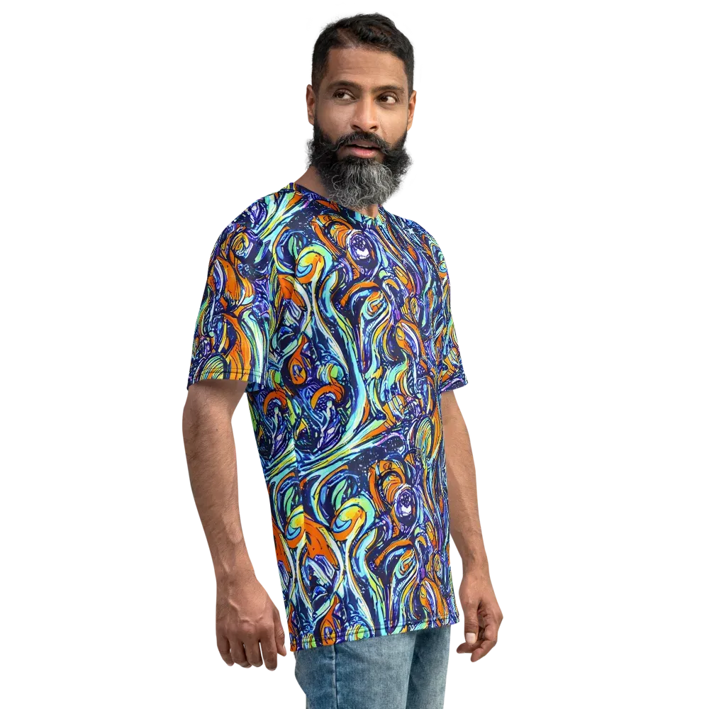 Sonic Marble on Men's Crew Neck T-Shirt — Right