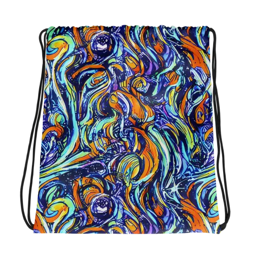 Sonic Marble on a Drawstring Bag