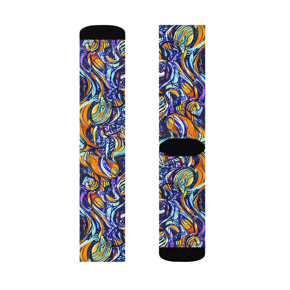 Sonic Marble on Socks — Left Sock