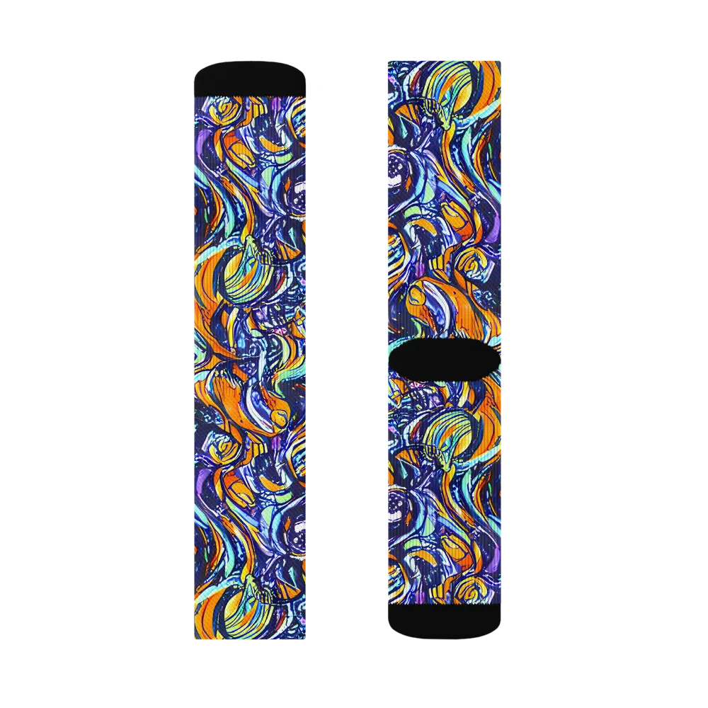 Sonic Marble on Socks — Right Sock