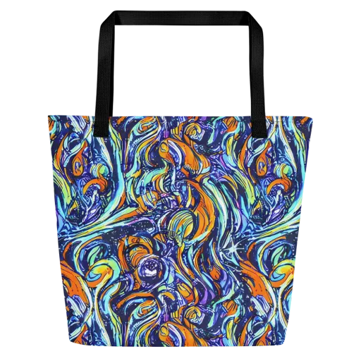 Sonic Marble on a Large Tote Bag W/ Pocket