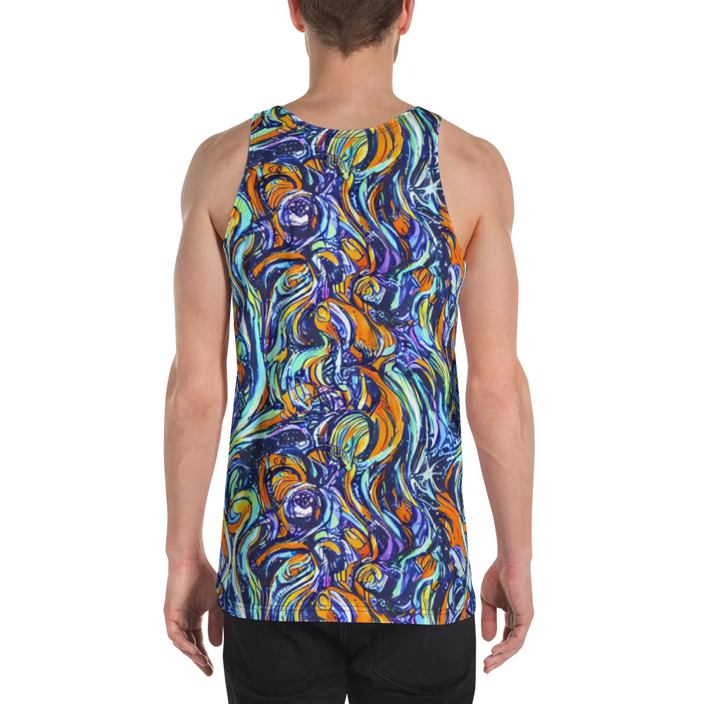 Sonic Marble on Men's Tank Top — Back