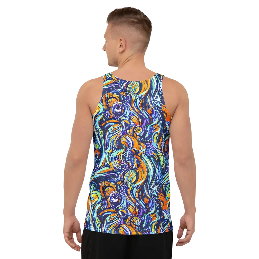 Sonic Marble on Men's Tank Top — Back