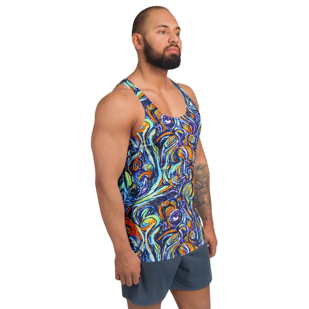 Sonic Marble on Men's Tank Top — Right Front