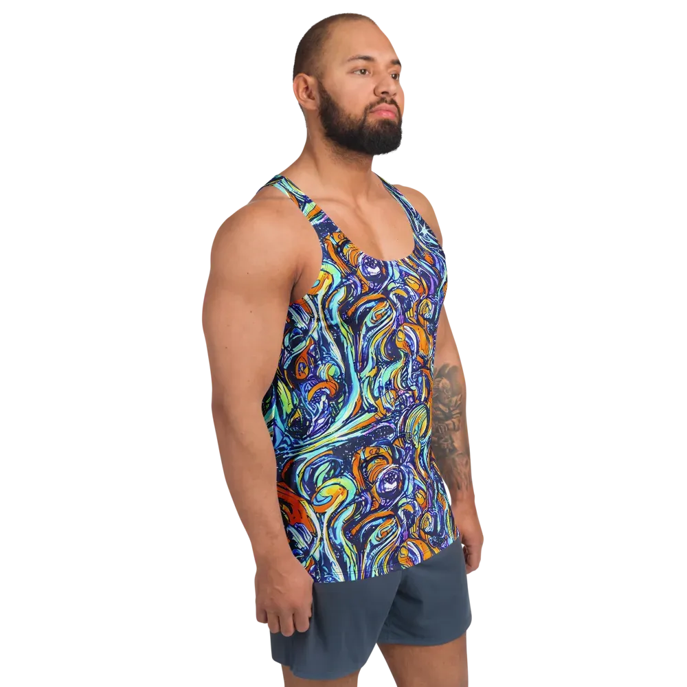 Sonic Marble on Men's Tank Top — Right Front