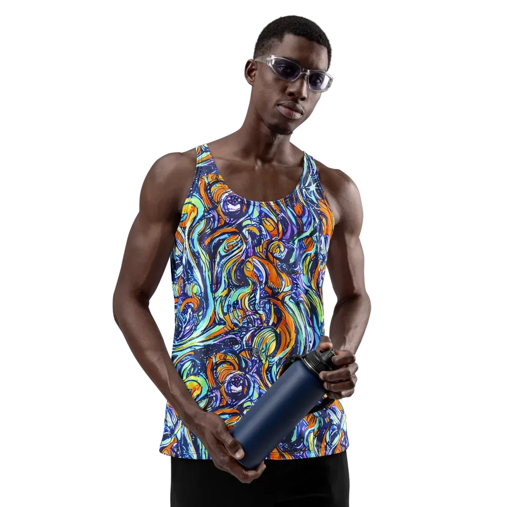 Sonic Marble on Men's Tank Top — Front