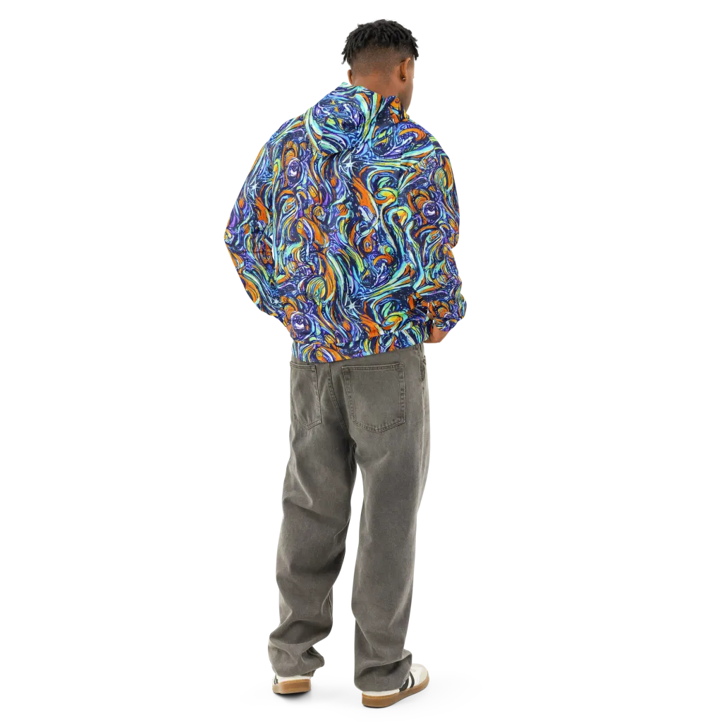 Sonic Marble on Cotton Hoodie — Back
