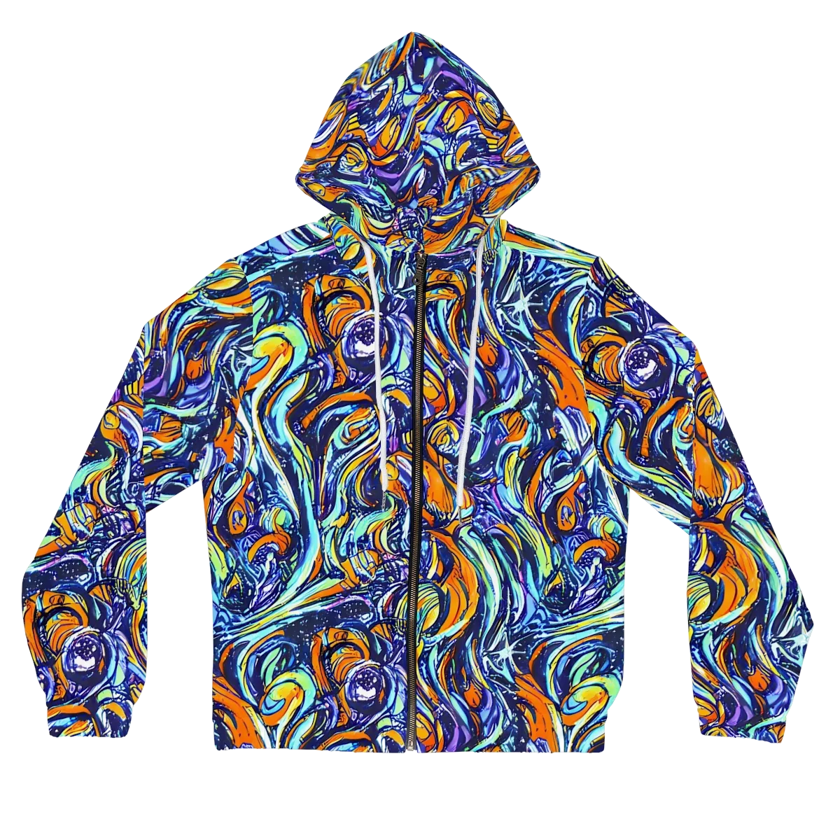 Sonic Marble on Women's Full-Zip Hoodie — Front