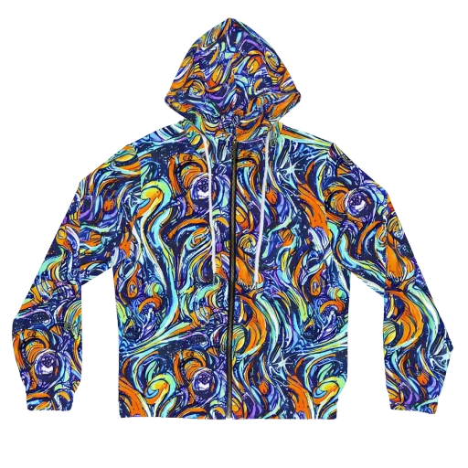 Sonic Marble on a Women's Full-Zip Hoodie