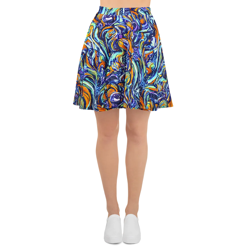 Sonic Marble on Skater Skirt — Front
