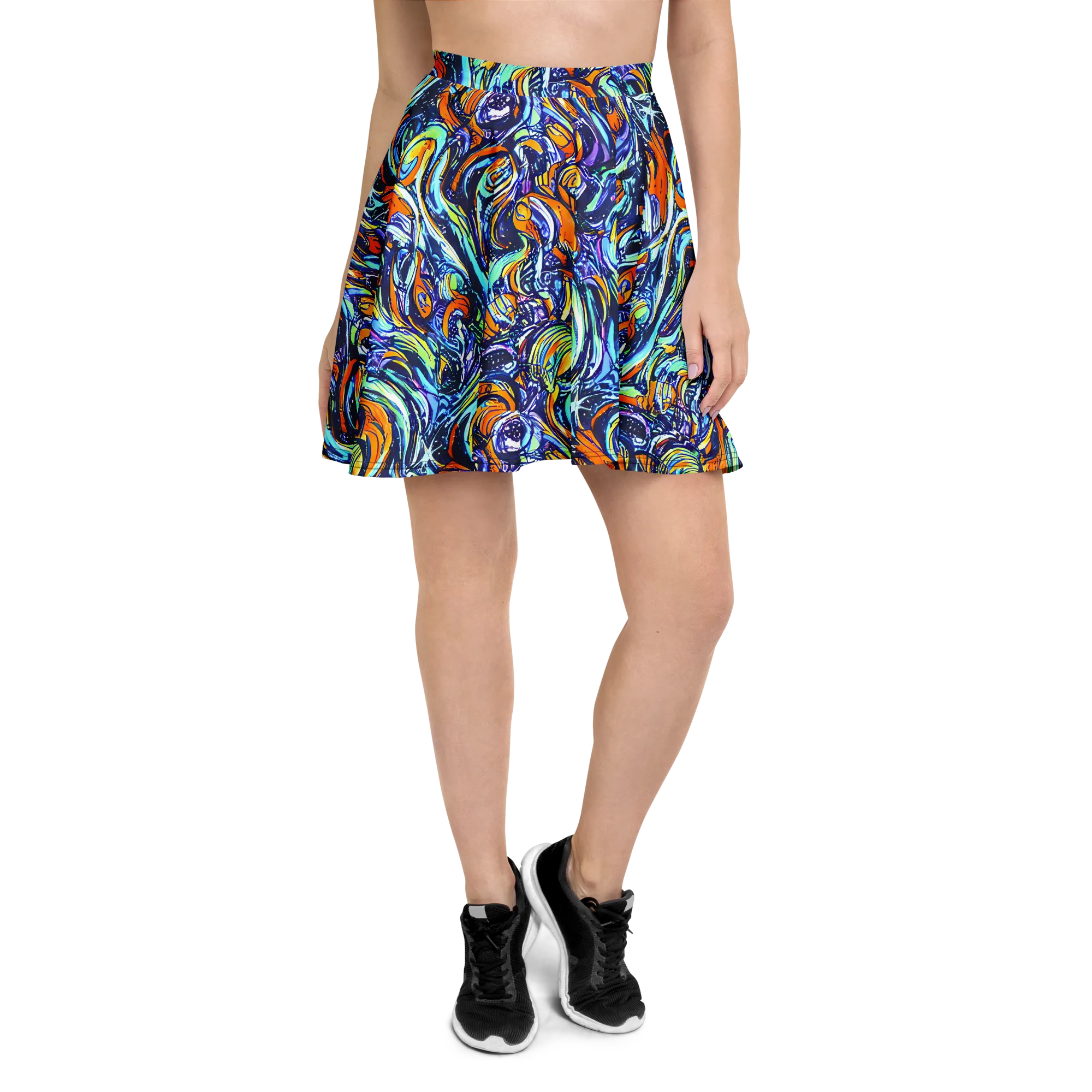 Sonic Marble on Skater Skirt — Front