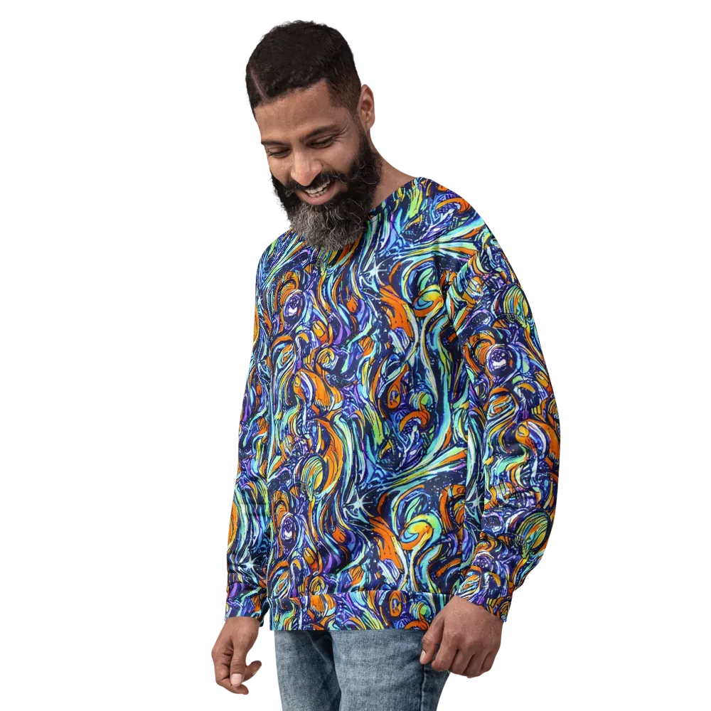 Sonic Marble on Sweatshirt — Left Front