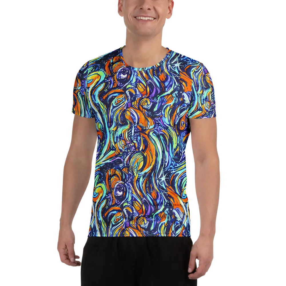Sonic Marble on Men's Athletic T-Shirt — Front