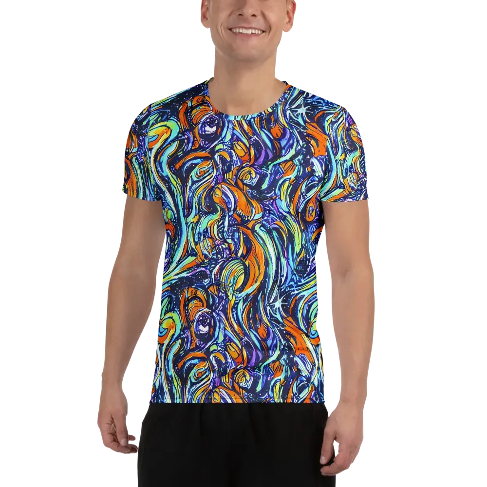 Sonic Marble on Men's Athletic T-Shirt — Front